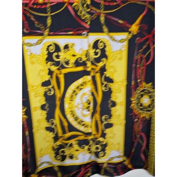 Gibiu Women's Dress Button Front Equestrian Bit & Bridle Colorful Officecore XXL - Picture 4 of 7